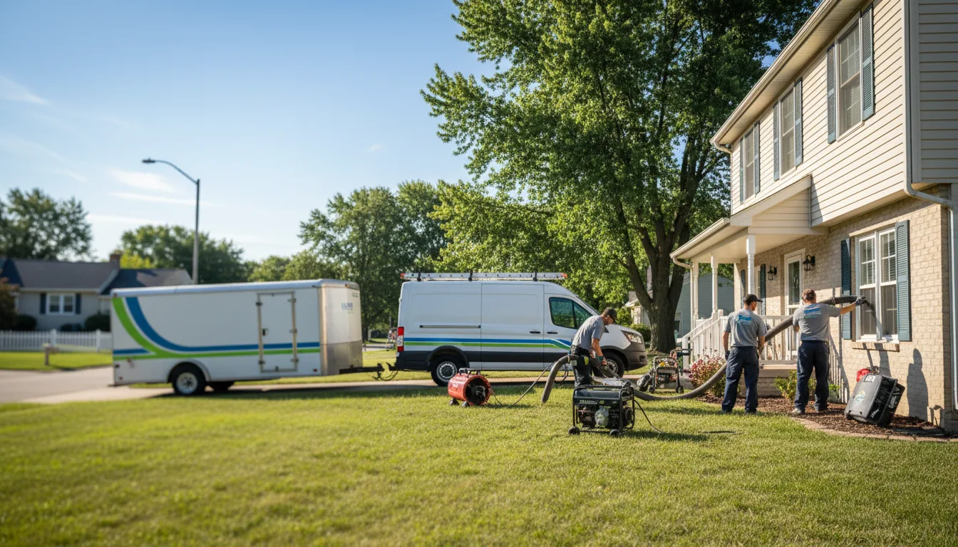 Flooded Basement Restoration And Cleanup With Repair in Bluffton, OH near me